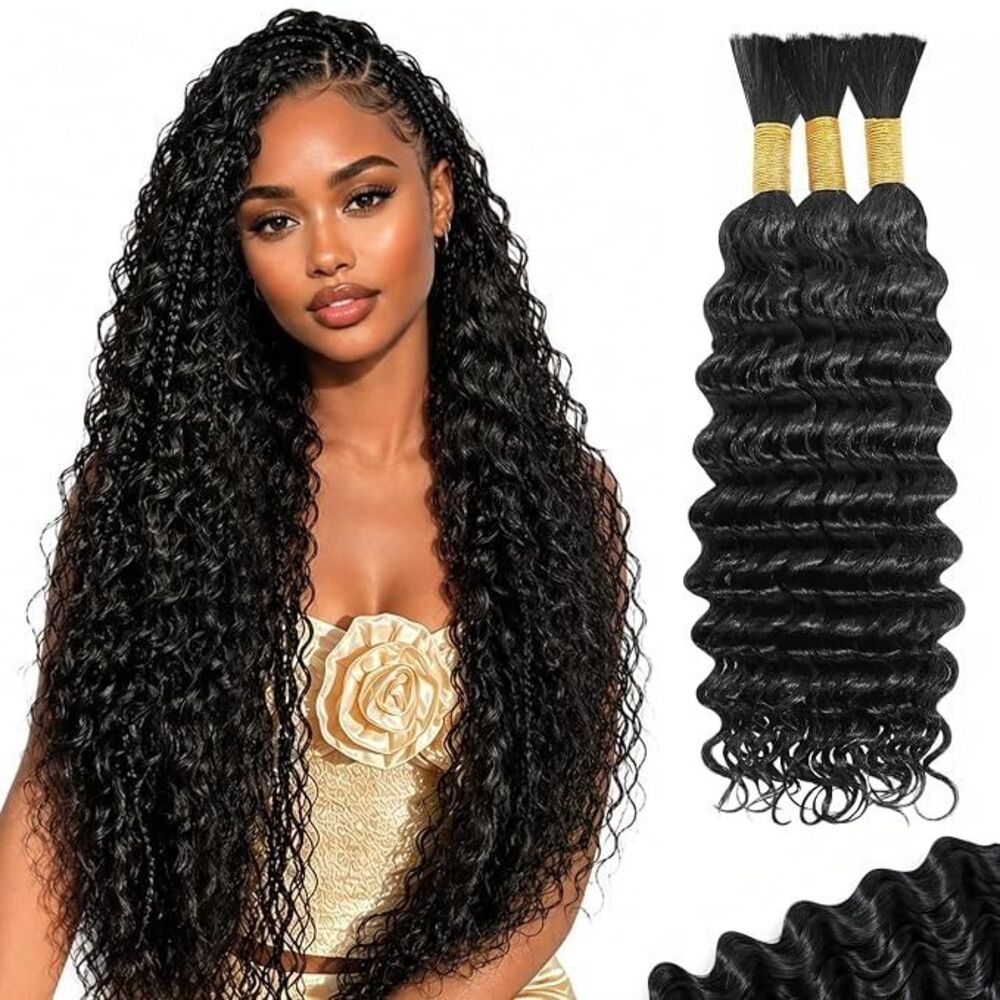 12 Inch 110g Boho Curly Hair & Deep Wave Bulk Bohemian